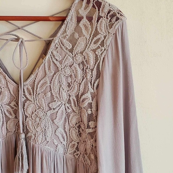 Altar’d State Gray Babydoll Dress - Picture 2 of 6